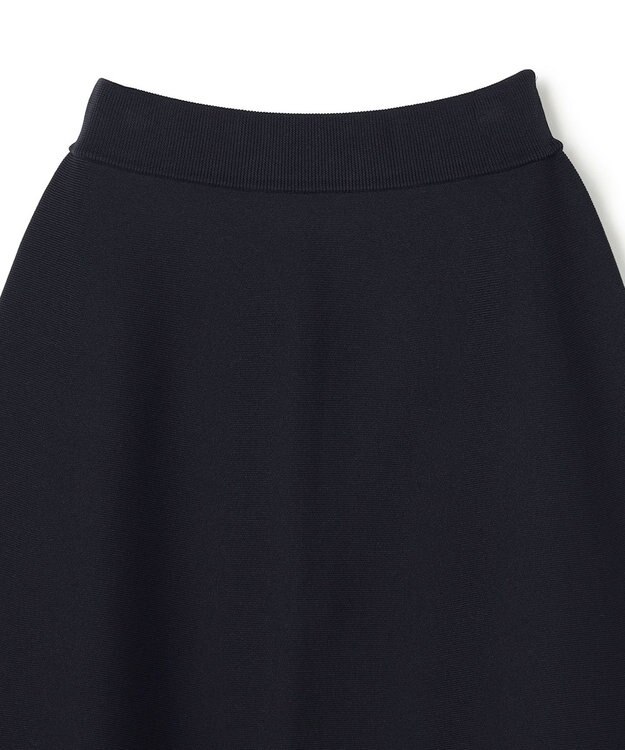 UNFILO L BEAUTY FORM KNIT フレアスカート セットアップ ネイビー