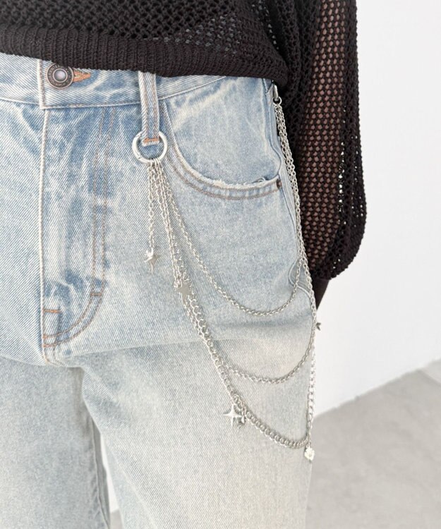 WEGO LパールMIXチャームウォレットチェーン 柄1