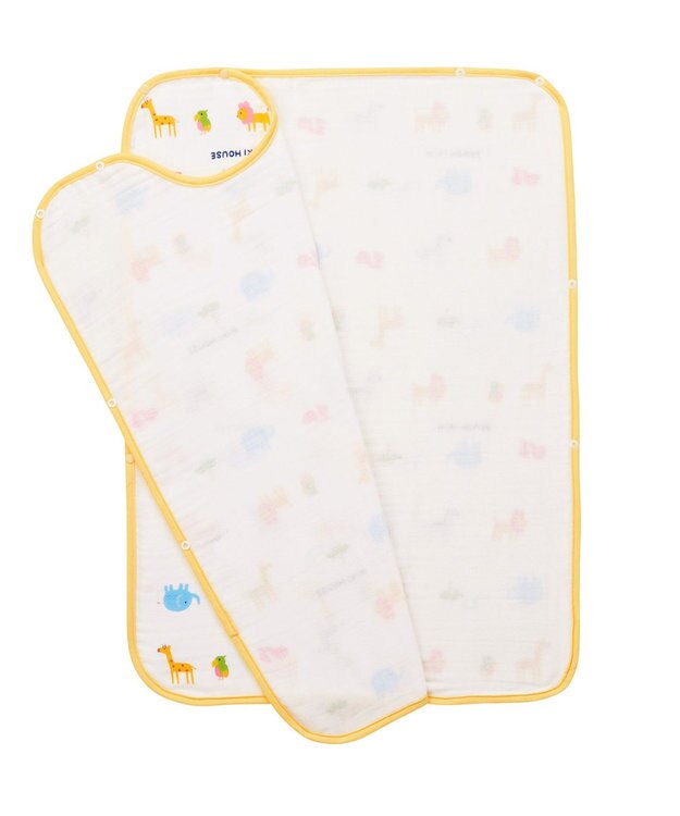 MIKI HOUSE HOT BISCUITS 【ミキハウス】 ガーゼスリーパー マルチカラー