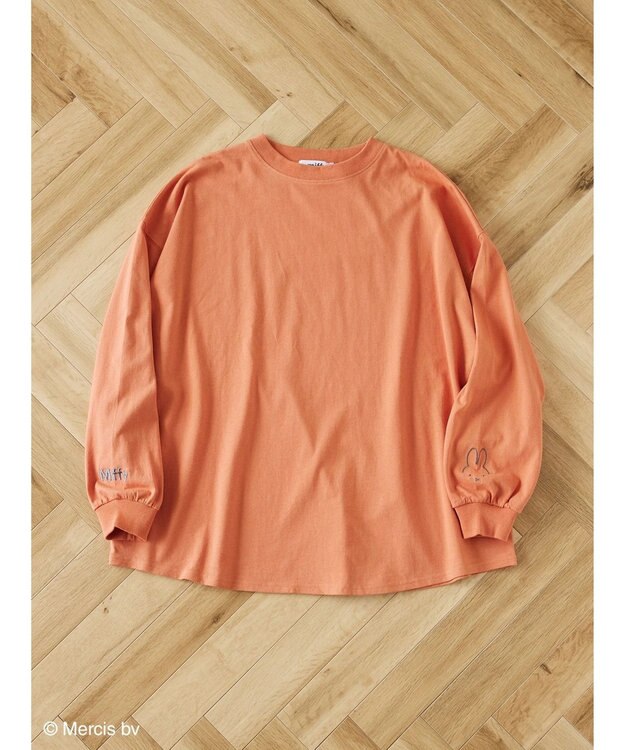 Green Parks ｍｉｆｆｙ／袖刺繍ロンＴ Orange