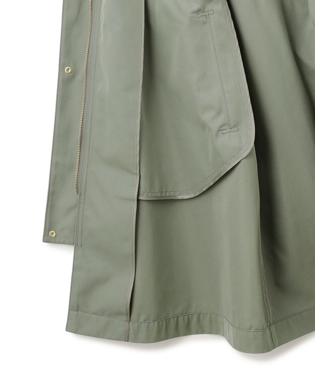 23区 S 【撥水加工】ライトツイル ノーカラーコート カーキ系