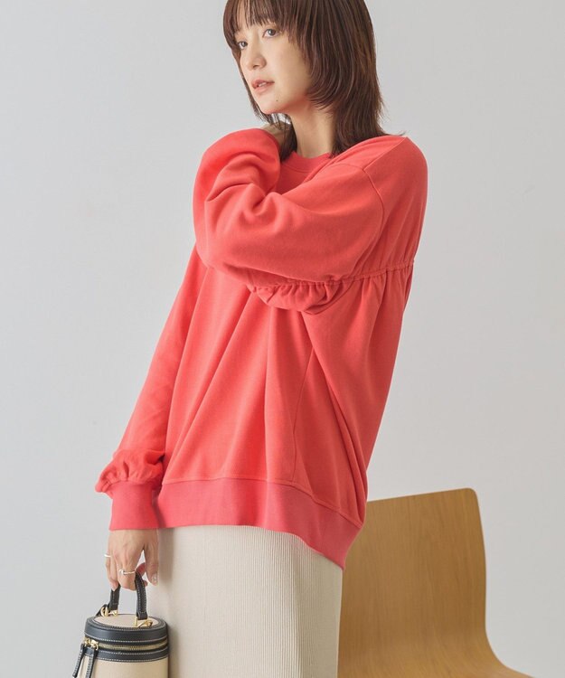 AMERICAN HOLIC バックギャザー裏毛スウェット Red