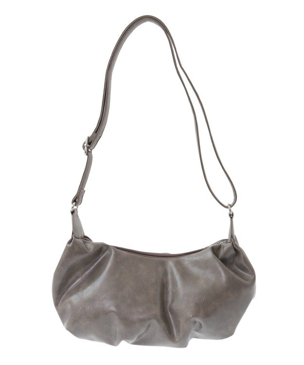 CRAFT STANDARD BOUTIQUE ヴィンテージライクギャザーショルダーバッグ Gray