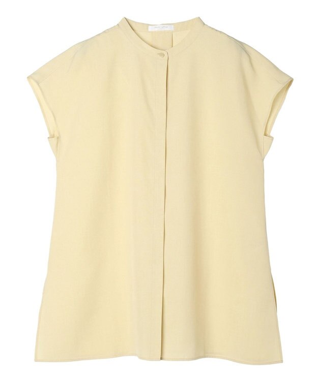 Green Parks 接触冷感　比翼ボタンチュニック Yellow