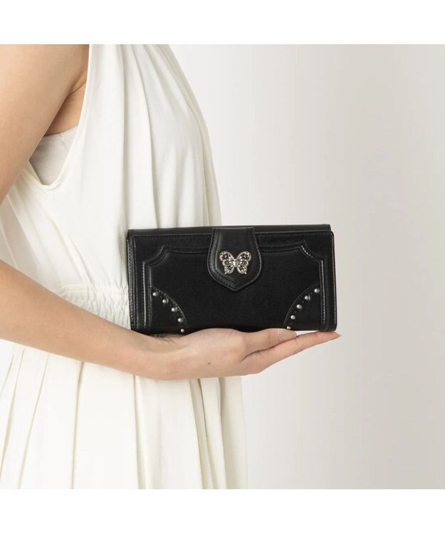 ANNA SUI ナーシャ フラップ長財布 クロ