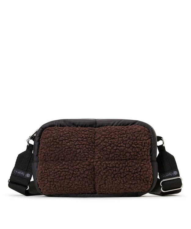 LeSportsac PUFFY CUBE CROSSBODY/ダークチョコレートシェルパ ダークチョコレートシェルパ