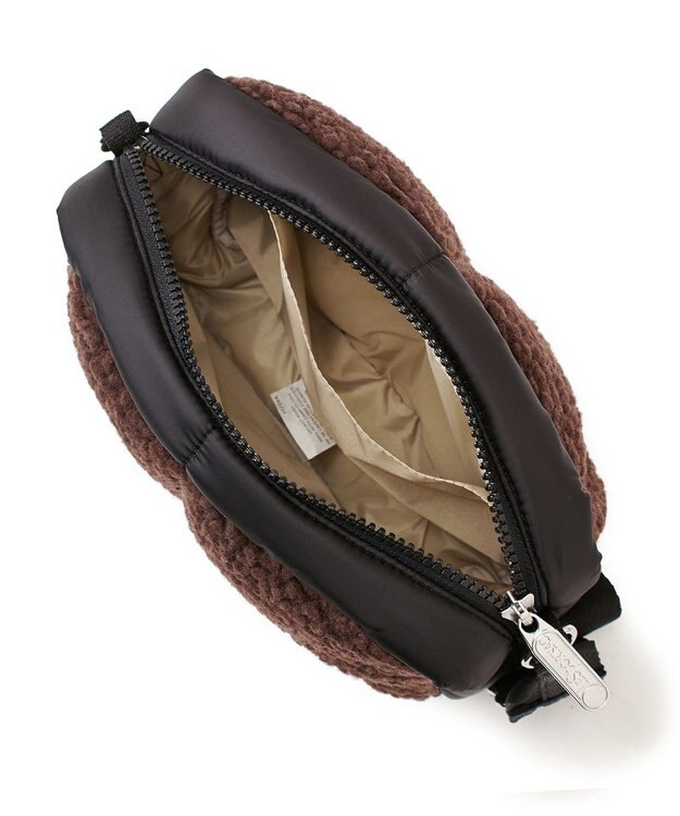 LeSportsac PUFFY CUBE CROSSBODY/ダークチョコレートシェルパ ダークチョコレートシェルパ