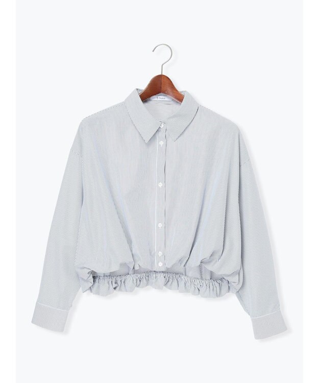 Te chichi 【雑誌掲載アイテム】バルーンヘムシャツ ネイビー