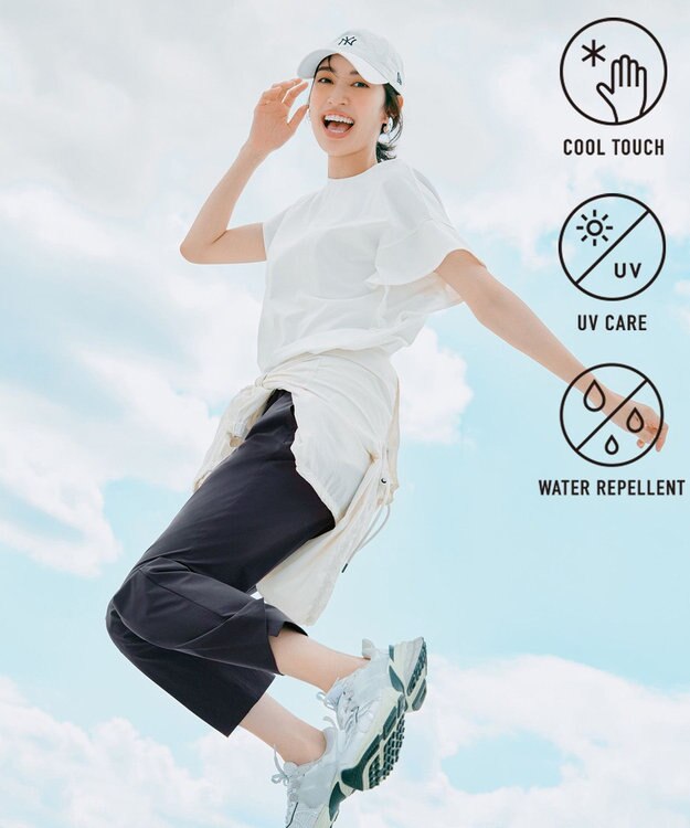 UNFILO FINE MOVE テーパードパンツ チャコール