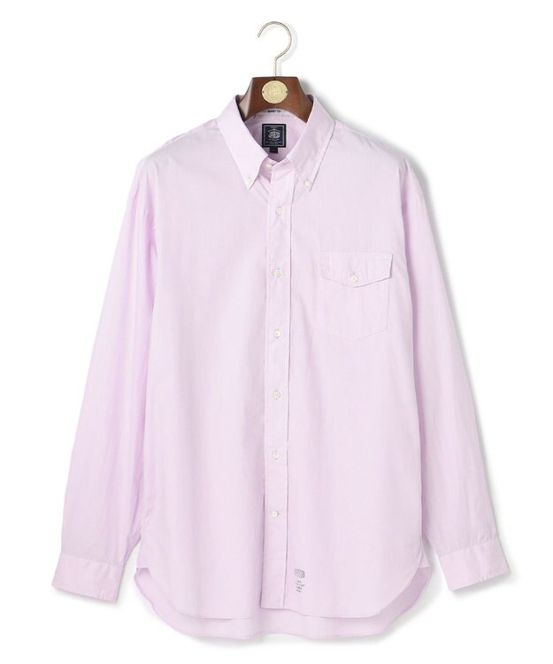 J.PRESS MEN 【J.PRESS ORIGINALS】【UNISEX】Cotton Broad Cloth B.D. Shirt / Baggy-Fit ピンク系