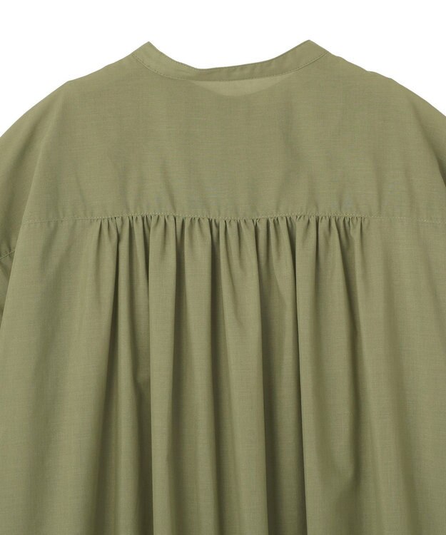 AMERICAN HOLIC 【予約】【WEB限定】イージーケア+接触冷感 フレンチスリーブギャザーシャツ Khaki