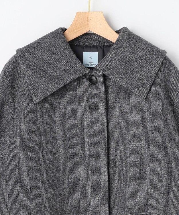 組曲 ウールモッサステンカラー コート モノトーン系8