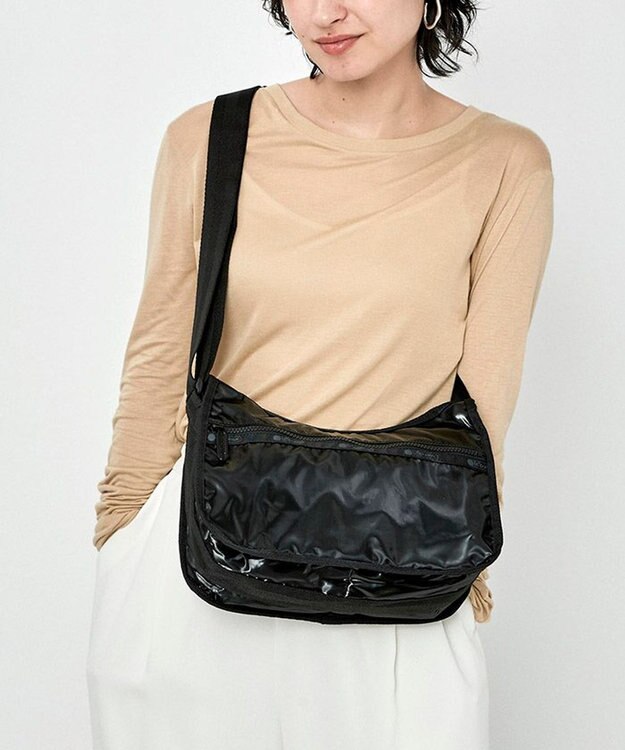 LeSportsac CLASSIC HOBO/ブラックシャイン ブラックシャイン