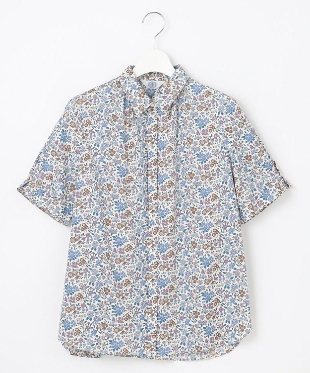 J.PRESS LADIES 【洗える】LIBERTY シャツカラー ブラウス ふじ色系5