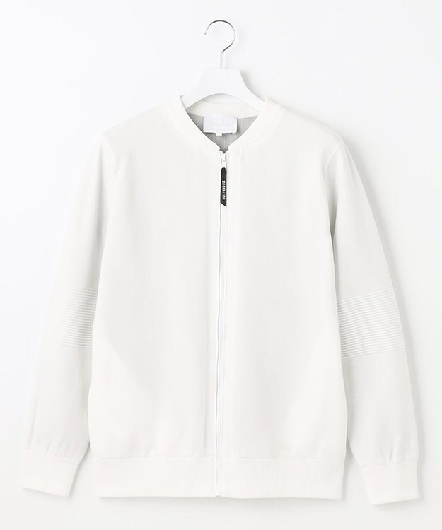 23区GOLF ウォッシャブルでお手入れも楽！【23Fondation/MEN】ニットブルゾン ホワイト系