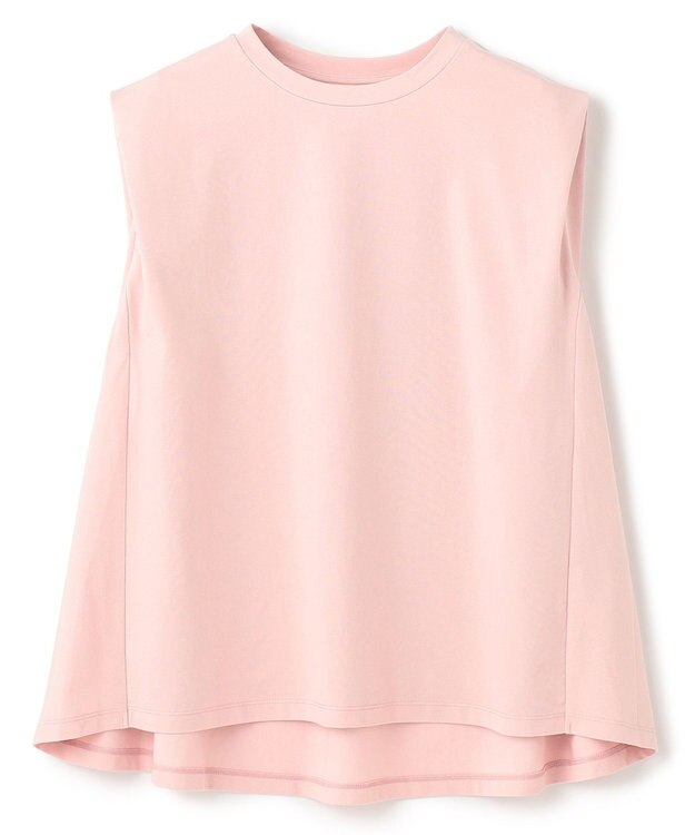 UNFILO L LAYERED FRONT ノースリーブ ピンク