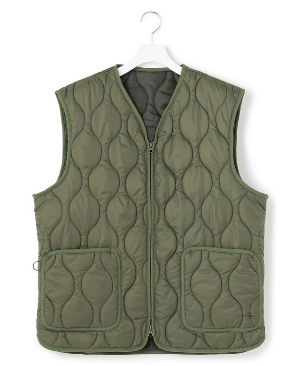 J.PRESS YORK STREET 【UNISEX】キルティング ベスト スモーキーグリーン系