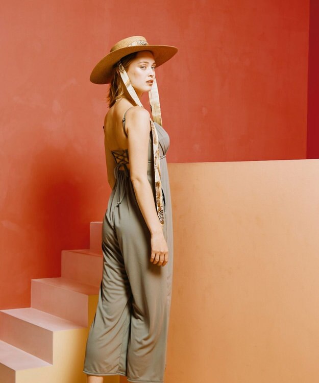 San-ai Resort（三愛水着楽園） ロングコンビネゾン　M　【San-ai Resort（サンアイリゾート）】 ベージュ