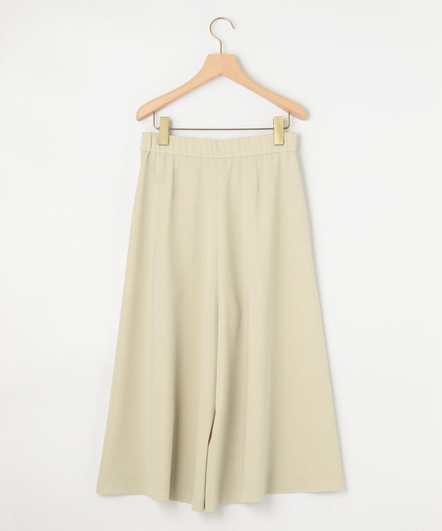 組曲 【洗える】ライトツイルストレッチセーラー パンツ グリーン系