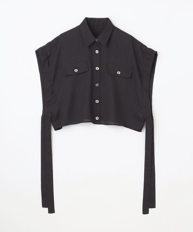 GRACE CONTINENTAL ショートポンチョシャツ ブラック