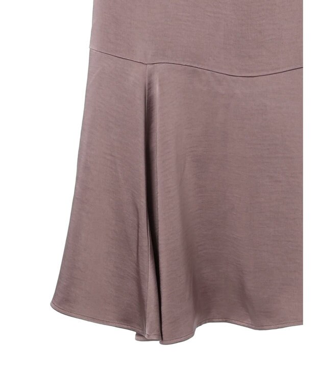 earth music&ecology サテンキャミワンピース Beige