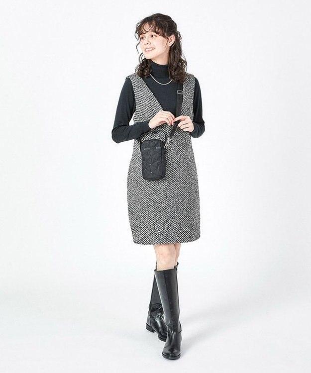 TH MINI CROSSBODY/ブラックキルトスタッズ / LeSportsac TH MINI CROSSBODY/ブラックキルトスタッズ / LeSportsac