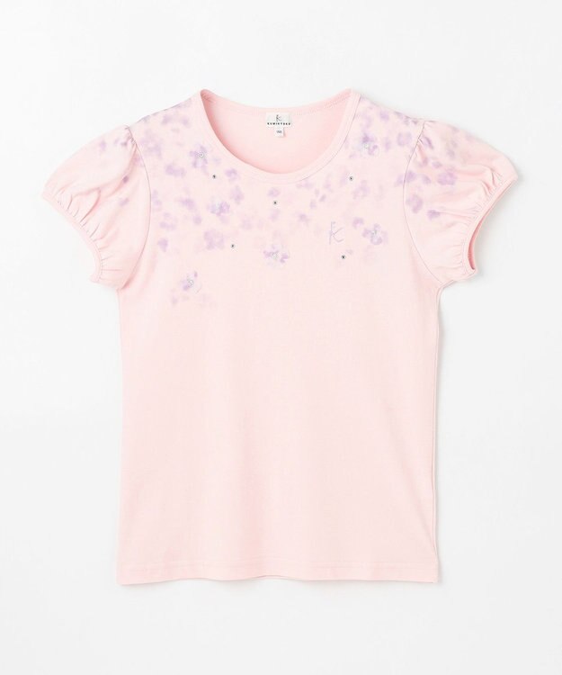 組曲 KIDS 【150-160㎝】ミスティフラワー Tシャツ ピンク
