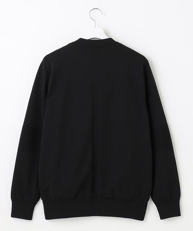 23区GOLF ウォッシャブルでお手入れも楽！【23Fondation/MEN】ニットブルゾン ブラック系