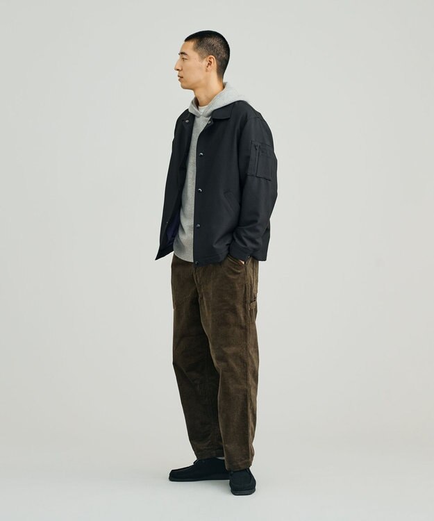 J.PRESS YORK STREET 【UNISEX】ウールカシミヤ フーディニット ライトグレー系