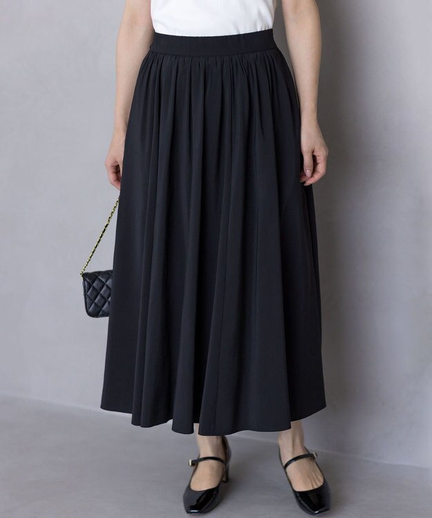 組曲 【レングス調整可能】バウンディングシャーティングスカート ブラック系