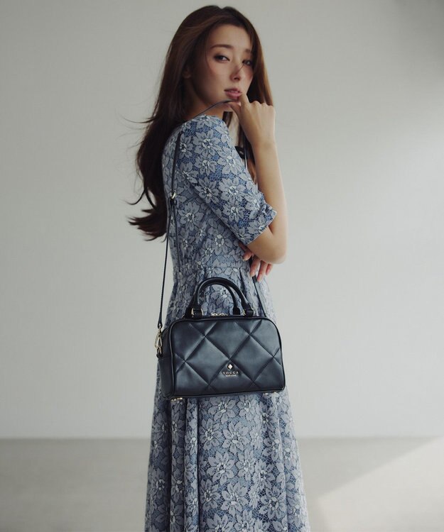 TOCCA 【宮本茉由さん着用】GARDEN OF LACE DRESS ドレス スカイブルー系