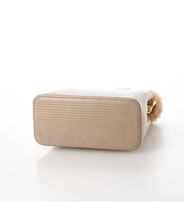 UNBILLION cachecache スパイラルエコファーハンドルスクエアミニショルダー オーク