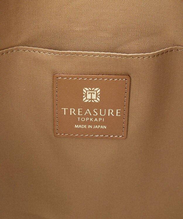 TOPKAPI 【TREASURE TOPKAPI】【26AW新色】マイルドサテン スカーフ柄 トートバッグ ネイビー