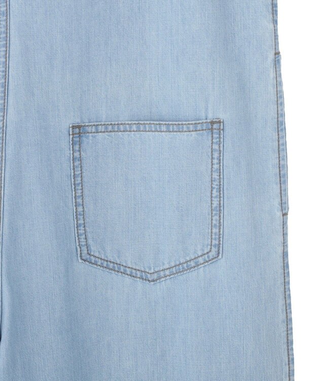 AMERICAN HOLIC バックリボンデニムオールインワン Light Indigo