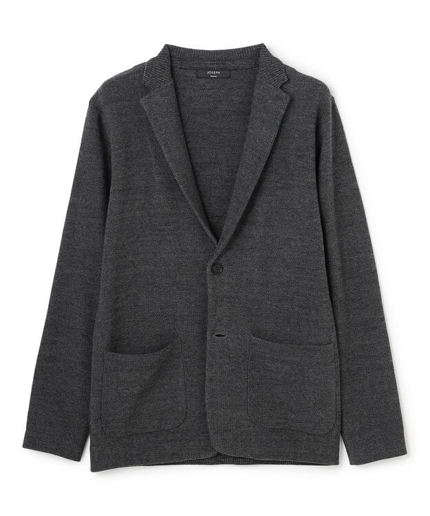 JOSEPH HOMME 【新素材】リンクスツイード　ニットジャケット グレー系