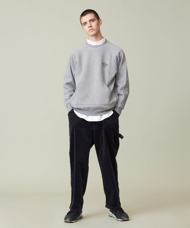 J.PRESS YORK STREET 【UNISEX】クルーネック プルオーバー スウェット ライトグレー系
