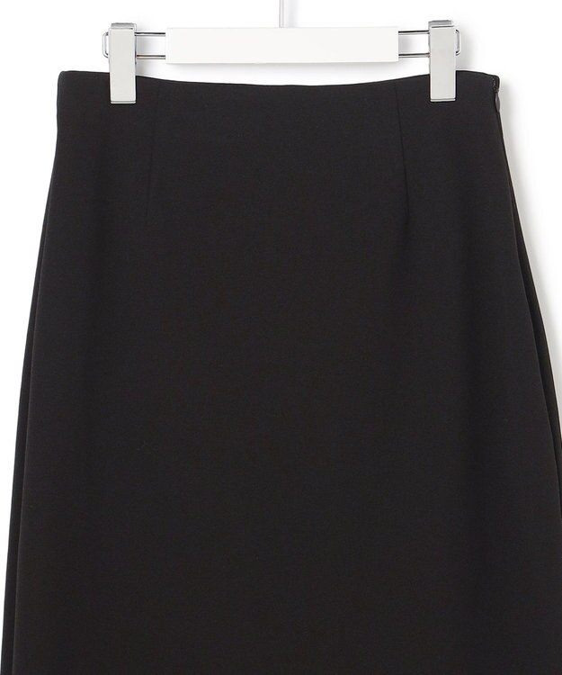23区 【先行予約】ダブルフェイスジャージー Iラインスカート ブラック系