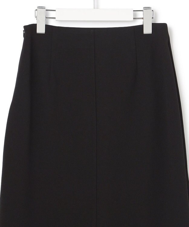 23区 【先行予約】ダブルフェイスジャージー Iラインスカート ブラック系