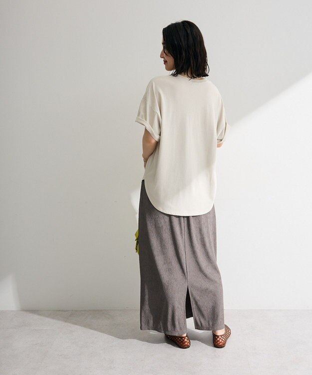 Green Parks ウェーブジャガードイージースカート Gray
