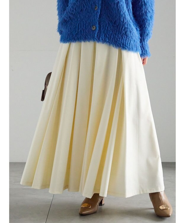 Te chichi ボックスタックフレアスカート オフホワイト