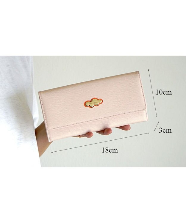 tsumori chisato CARRY くもマーク 長財布 かぶせタイプ ベージュ