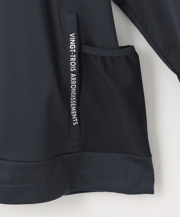 23区GOLF 【MEN】防風ストレッチアリージャージープルオーバー ネイビー系