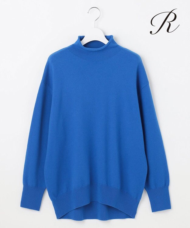 洗える♡　23区　ウール　カシミヤ　バルキー　ロールネック　ニット　セーター R(アール)】ウールカシミヤ ロールネックニット / 23区 L