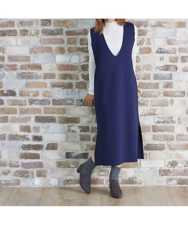 Riz raffinee <Riz raffinee> ポインテッドニットブーツ グレースエード