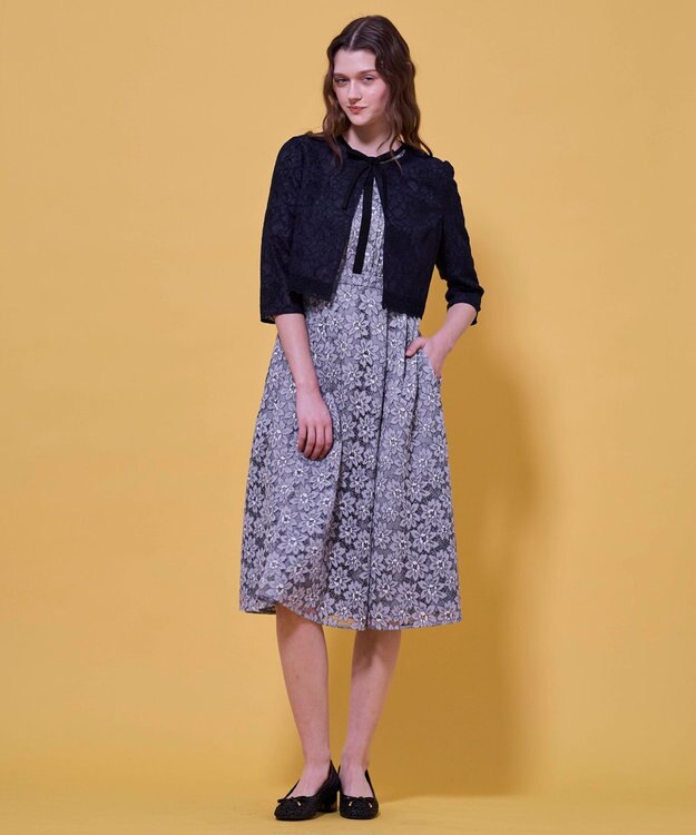 TOCCA CROCHET WITH RIBBON PUMPS パンプス ブラック系