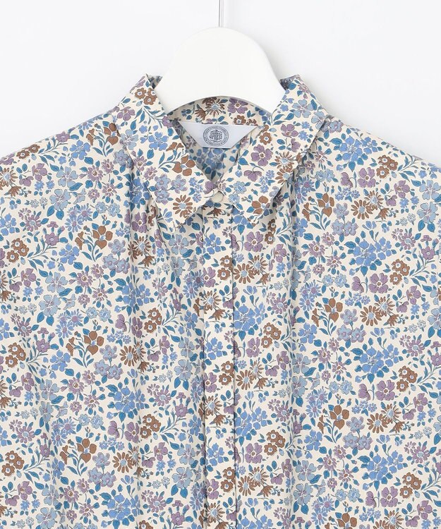 J.PRESS LADIES 【洗える】LIBERTY シャツカラー ブラウス ふじ色系5