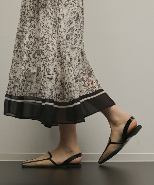 GRACE CONTINENTAL ドロストティアードフレアワンピース キナリ