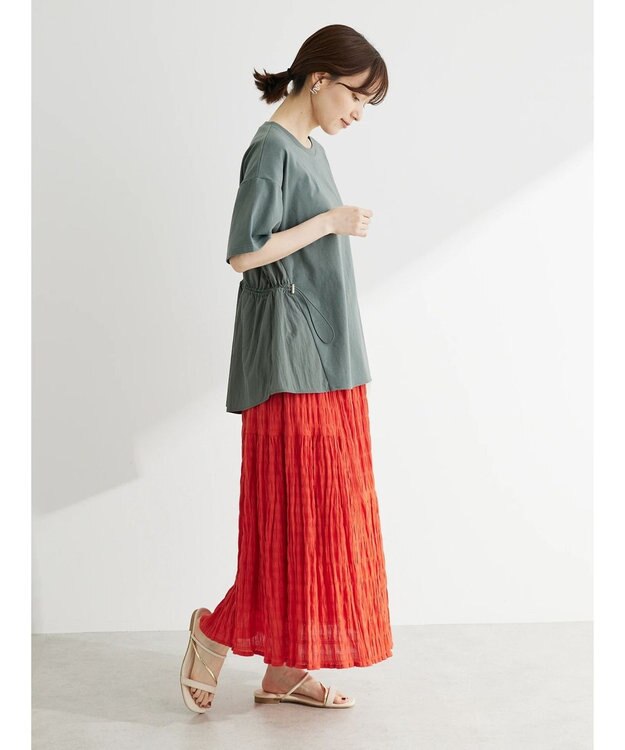 Green Parks 脇ドロストドッキングプルオーバー Khaki