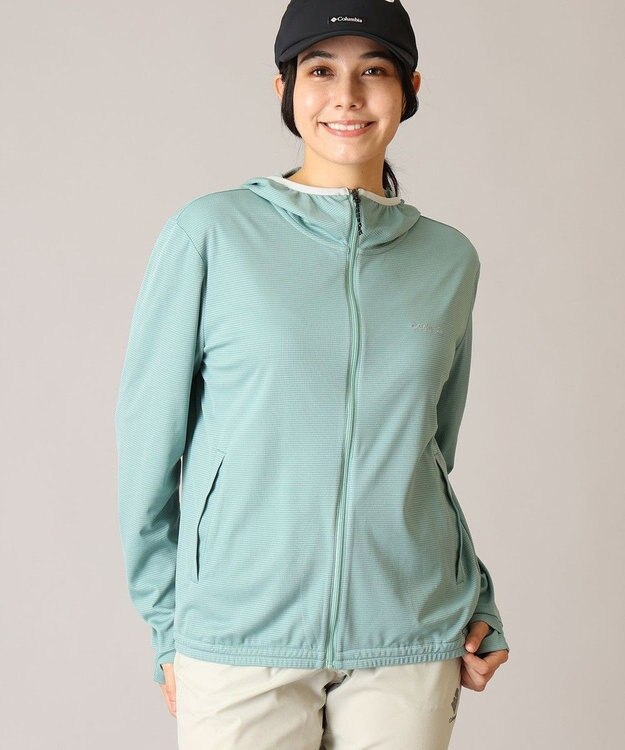 Columbia Columbia/ ウィメンズトレイルラッシュロングスリーブフルジップ /コロンビア Dusty Green