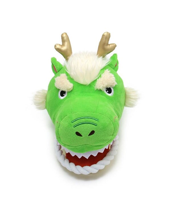 PET PARADISE ロープパペット トイ 干支おもちゃ 辰 緑